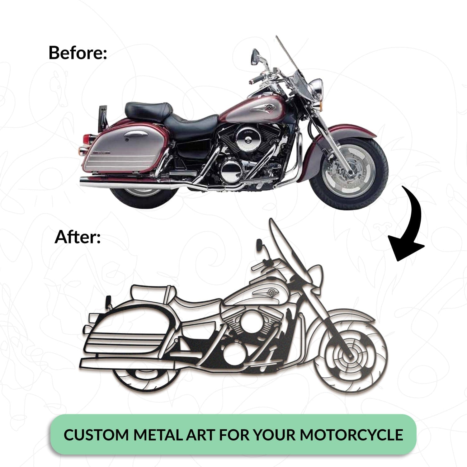 Poignées moto alu noir strié - Moto-Custom-Biker