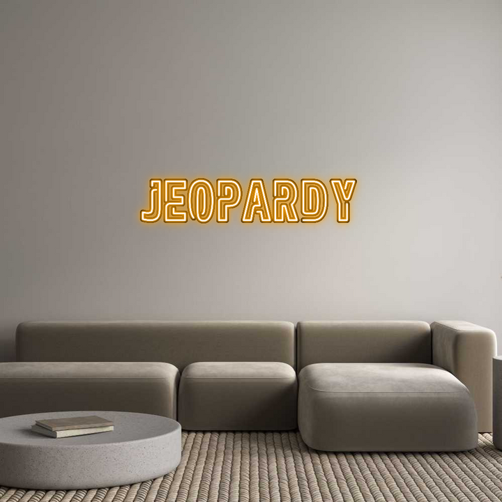 Custom Neon Order: Jeopardy