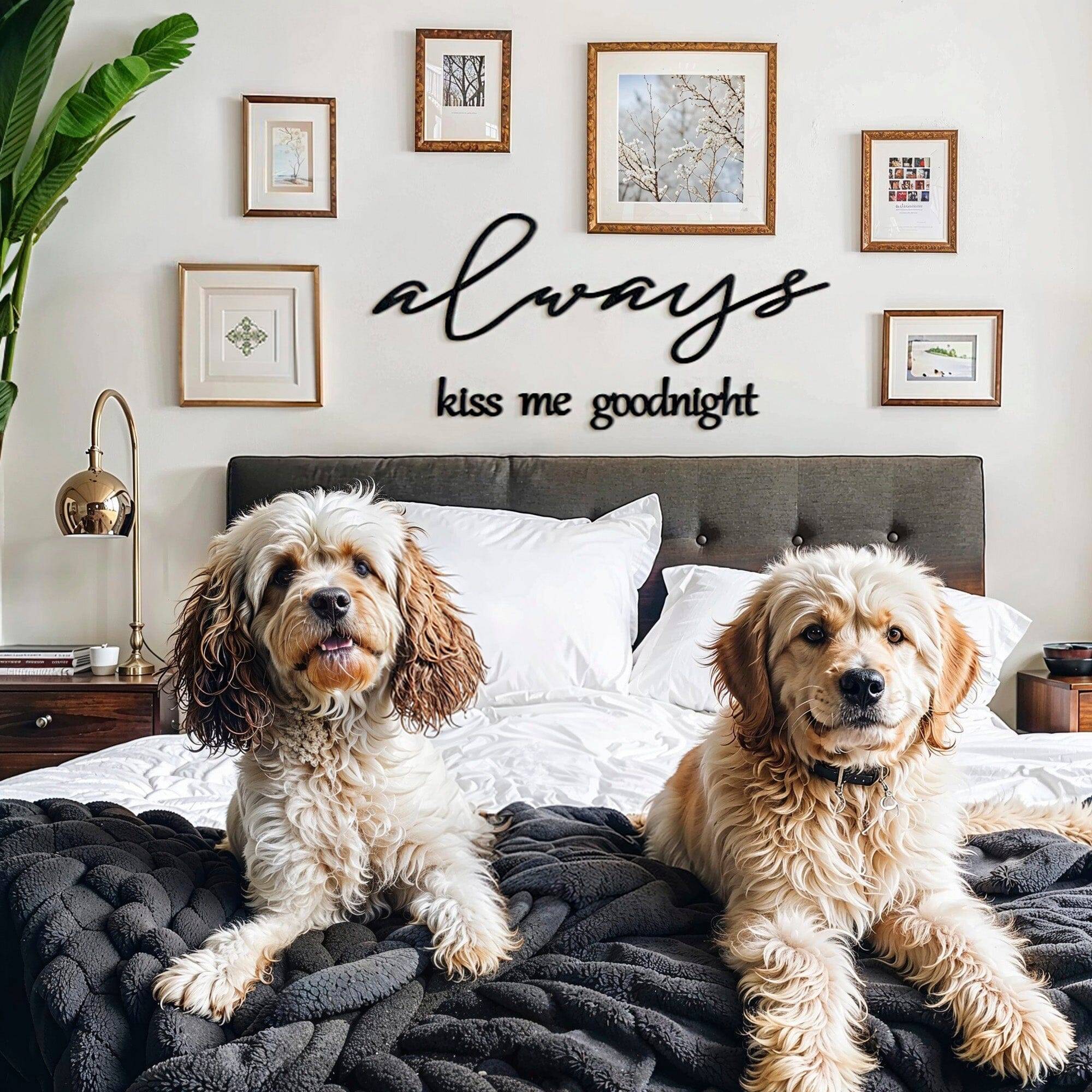 Always Kiss Me Goodnight Wall Decor: Transform Your Space with Love