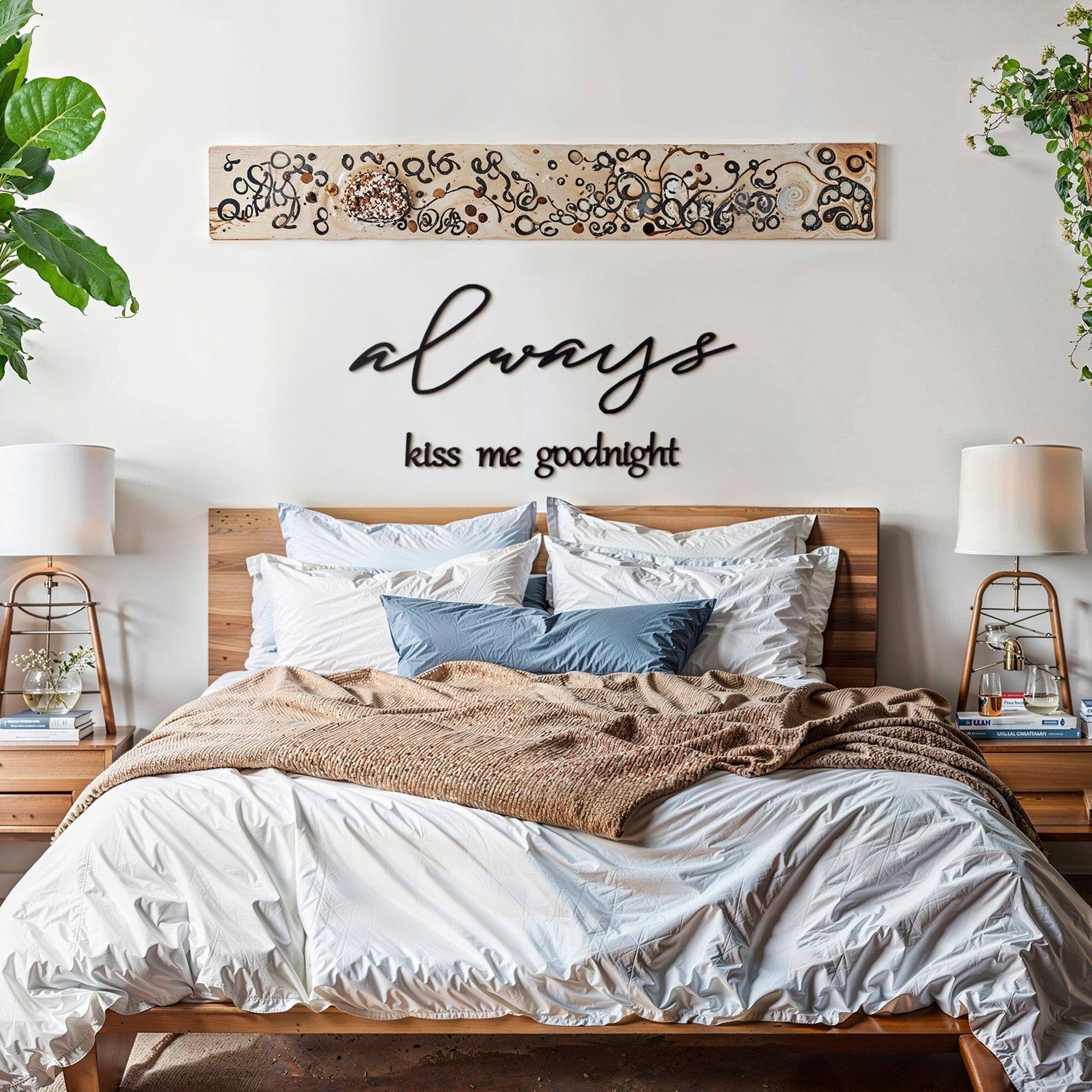 Always Kiss Me Goodnight Wall Decor: Transform Your Space with Love