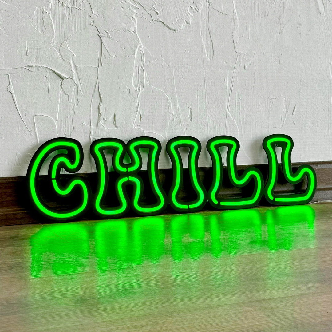 Chill - Neon Wall Art, | Hoagard.co