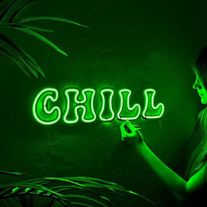 Chill - Neon Wall Art, Without Remote Control | Hoagard.co