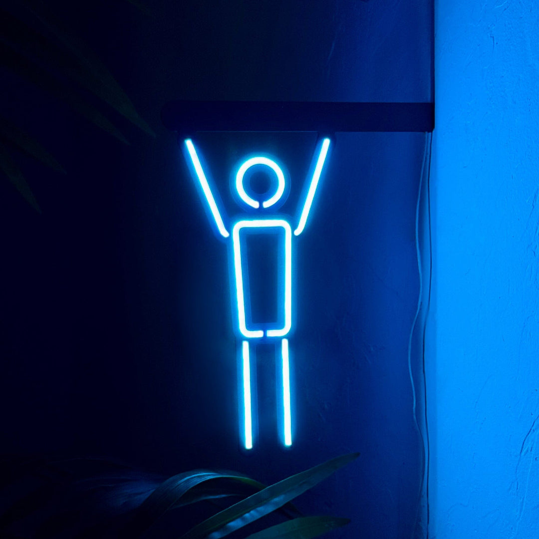 Man WC Icon - Neon Wall Art, | Hoagard.co