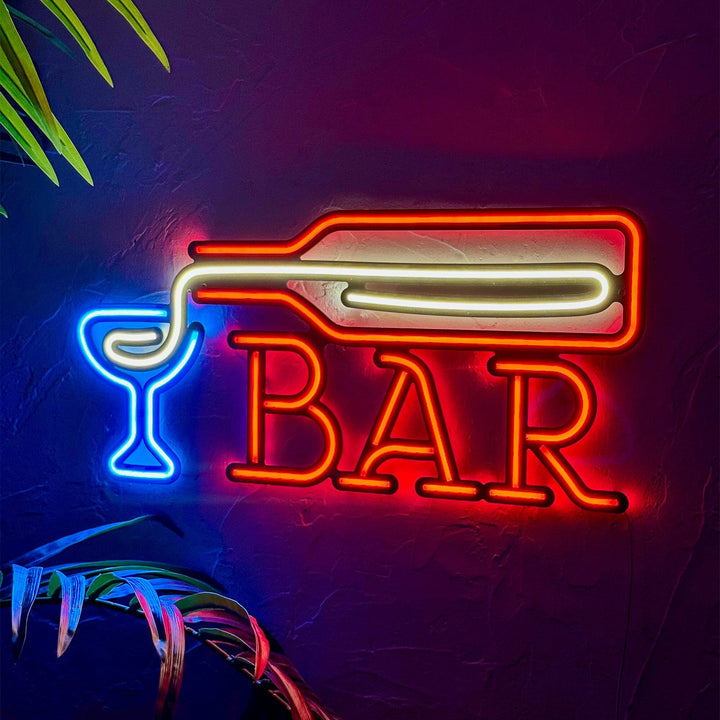 Bar - Neon Wall Art, | Hoagard.co