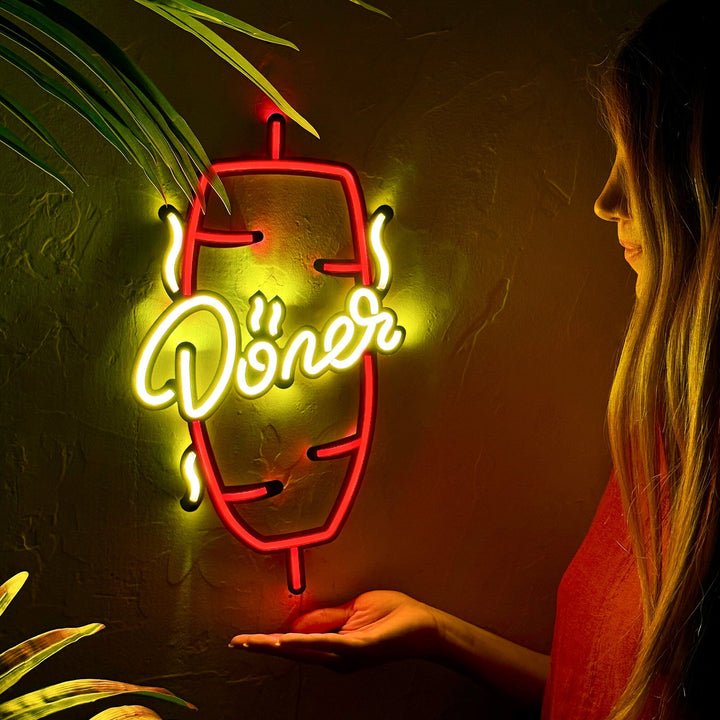 Döner 01 - Neon Wall Art, Without Remote Control | Hoagard.co