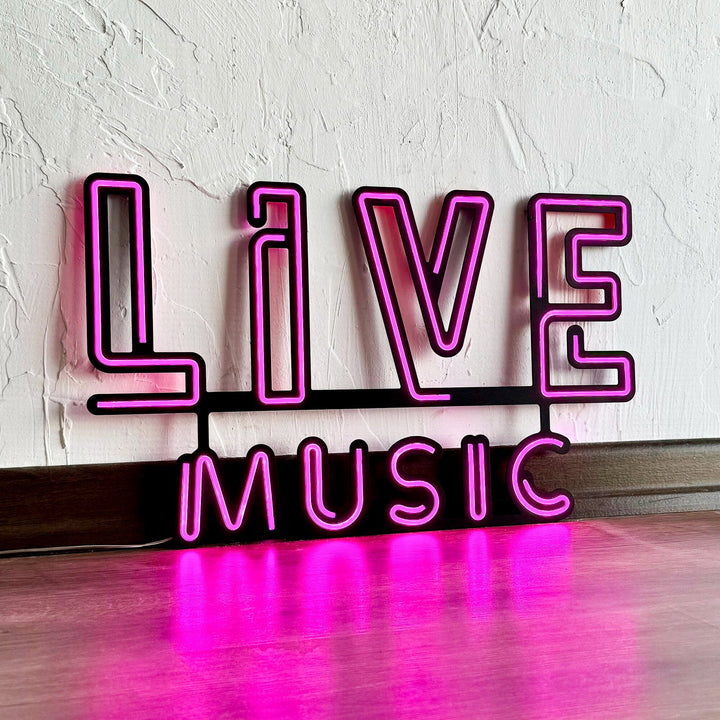 Live Music 02 - Neon Wall Art, | Hoagard.co