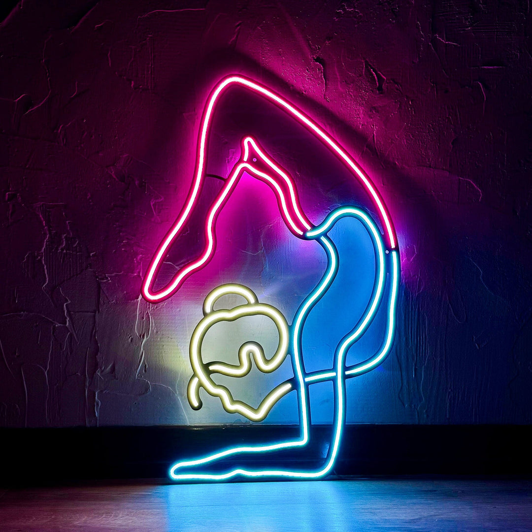 Yoga - Neon Wall Art, | Hoagard.co