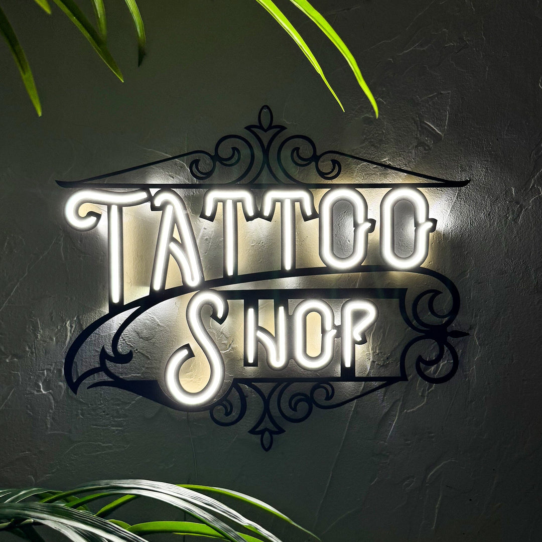 Tattoo Shop - Neon Wall Art, Without Remote Control | Hoagard.co