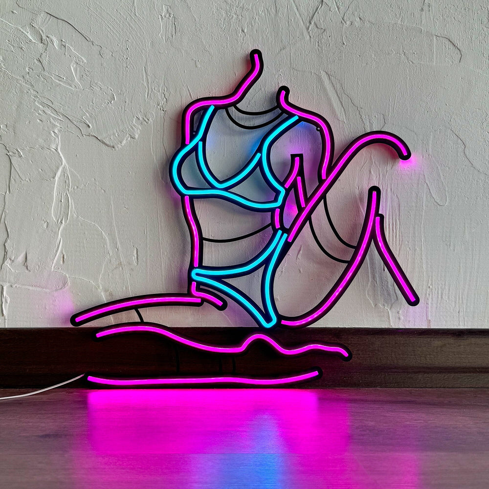 Femme Fatale 2 - Neon Wall Art, | Hoagard.co