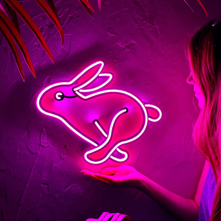 Rabbit 1 - Neon Wall Art, Without Remote Control | Hoagard