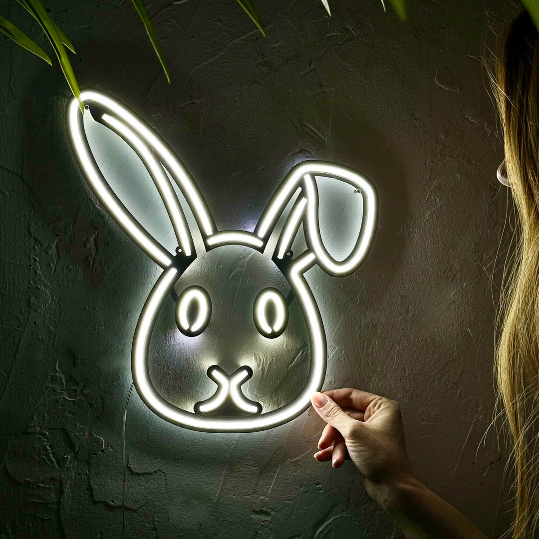 Rabbit 3 - Neon Wall Art, Without Remote Control | Hoagard