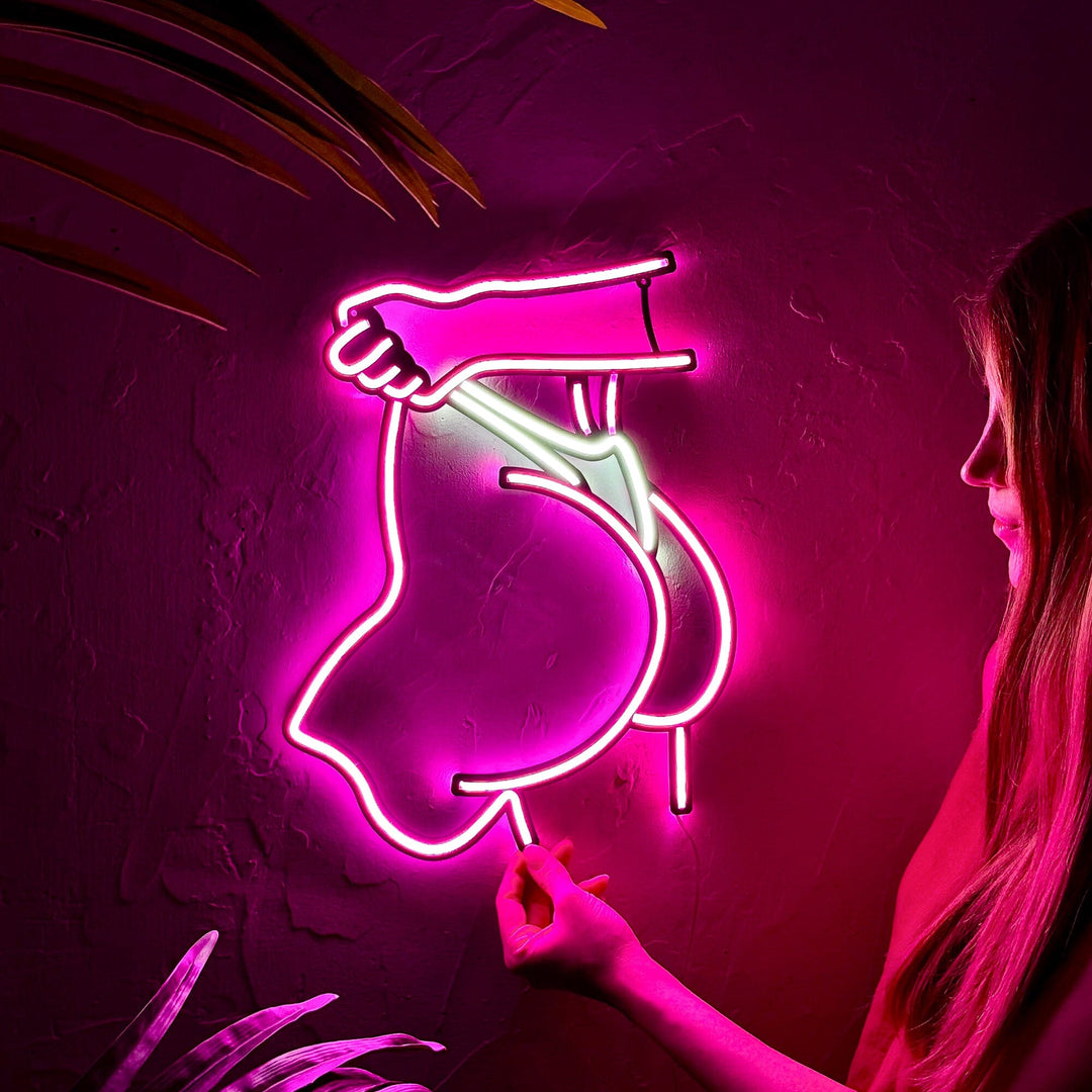 Peachy - Neon Wall Art, | Hoagard.co