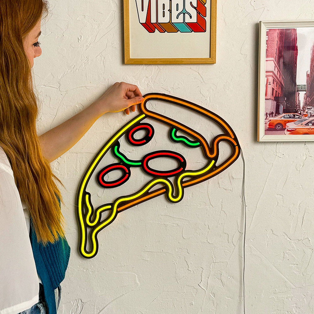 Pizza - Neon Wall Art, | Hoagard.co